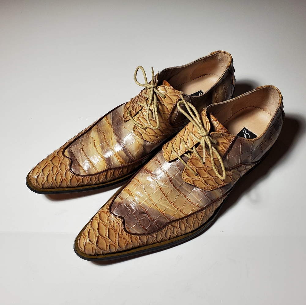 Giovanni Dapper Pimp shoes lizard print